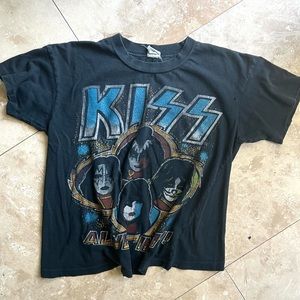 MadeWorn KISS Distressed Band Tee